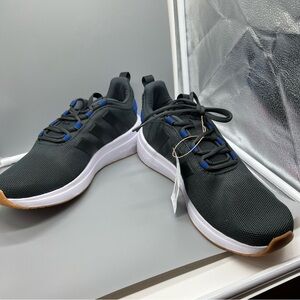 Adidas Men's  RacerTR23 Black and Blue Sneakers.